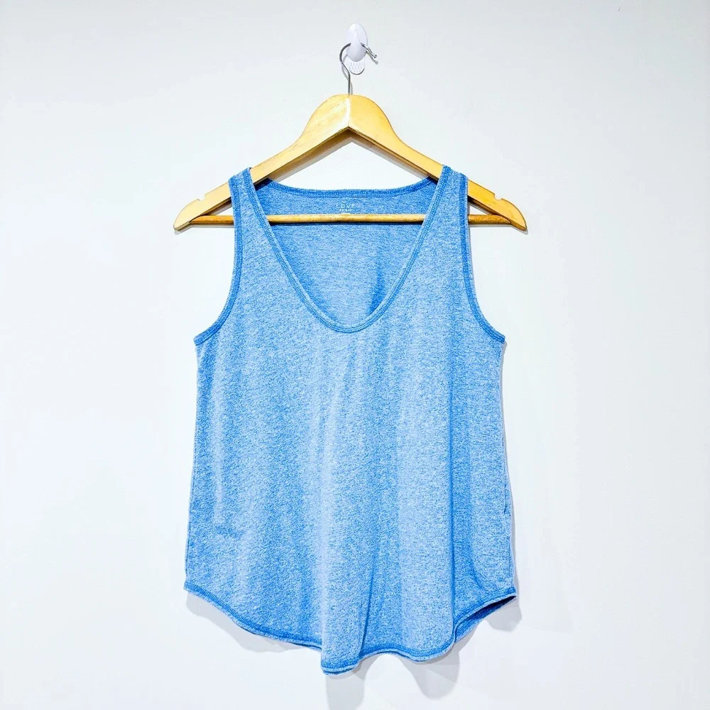 LOVE BY GAP Blue loose tank top‎ | Soft lightweight basic layering casual wear *
